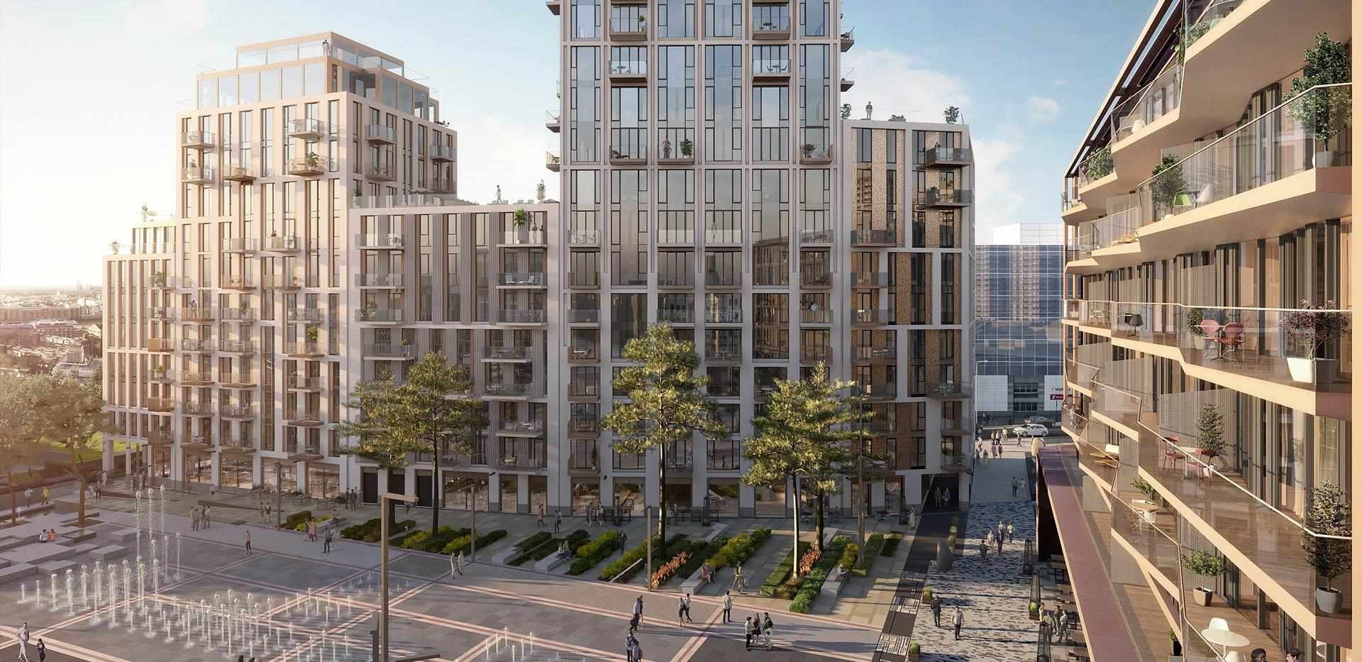 London Dock new build development, Wapping